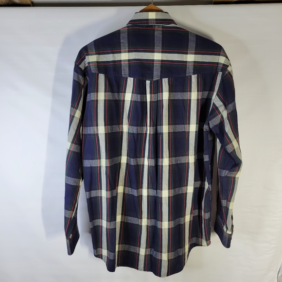 Mens Roper LS Plaid 100% Cotton Button Front Shirt Size Medium - Picture 5 of 13